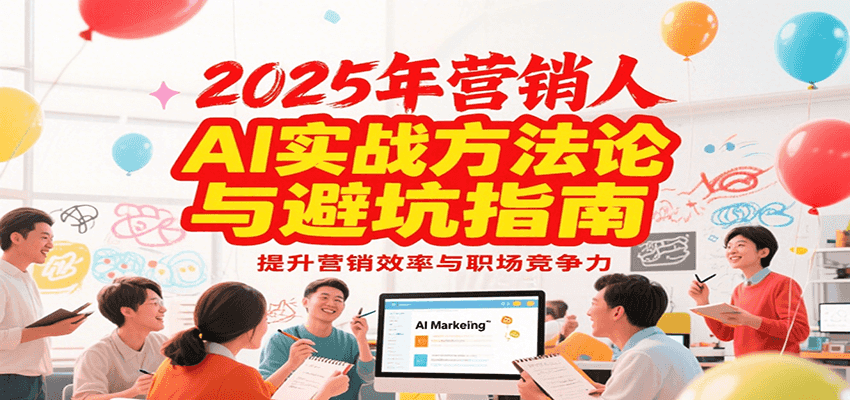 2025年营销实战方法论与避坑指南，利用AI提升营销效率与职场竞争力-网创教程