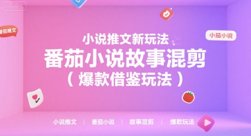 小说推文新玩法，番茄小说故事混剪(爆款借鉴玩法)-网创教程