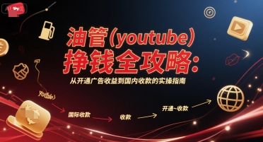 油管(youtube)挣钱全攻略：从开通广告收益到国内收款的实操指南-网创教程