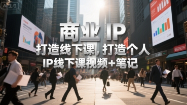 商业IP打造线下课，打造个人 IP线下课视频+笔记-网创教程