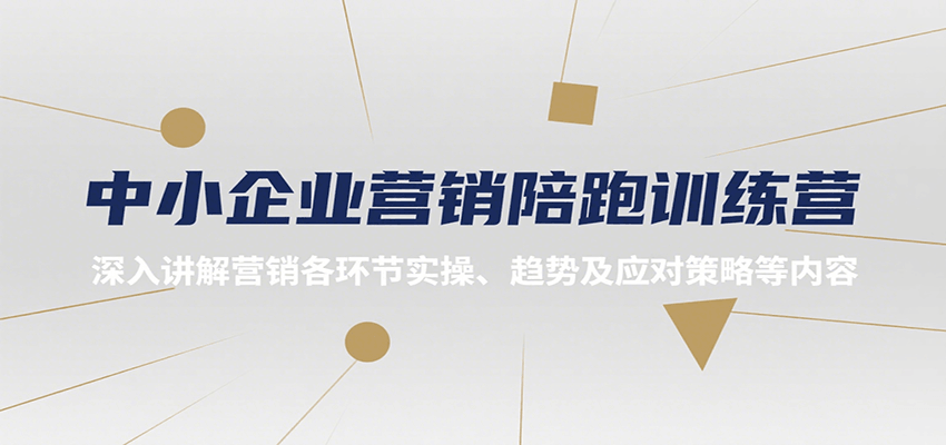 中小企业营销陪跑训练营，深入讲解营销各环节实操、趋势及应对策略等内容-网创教程