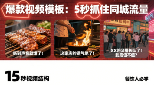 白泽老师·餐饮实体店短视频爆店-网创教程