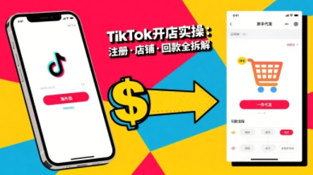TikTok从开店到投流的进阶课，从基础实操到高阶技巧一网打尽-网创教程