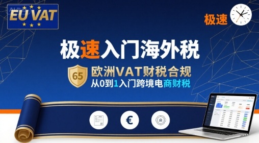 极速入门海外税，欧洲VAT财税合规，从0到1入门跨境电商财税-网创教程
