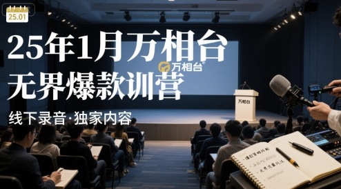 25年1月万相台无界爆款特训营线下录音-网创教程
