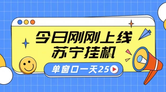 苏宁全自动采集挂G项目 稳定可批量 单窗口收益30+ 附教程【揭秘】-网创教程