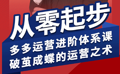 海神·拼多多运营进阶系统课(更新8月)-网创教程