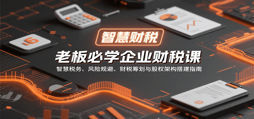 老板必学企业财税课：智慧税务、风险规避、财税筹划与股权架构搭建指南-网创教程