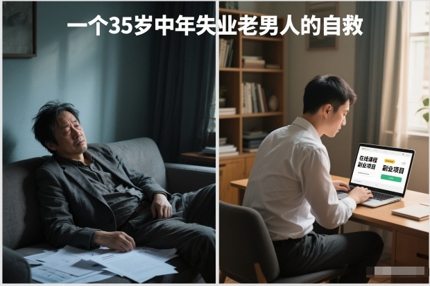 付费文章：一个35岁中年失业老男人的自救-网创教程