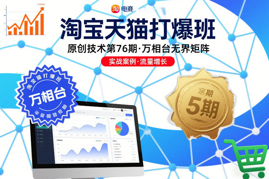 淘宝天猫打爆班原创技术第76期，万相台无界矩阵-网创教程